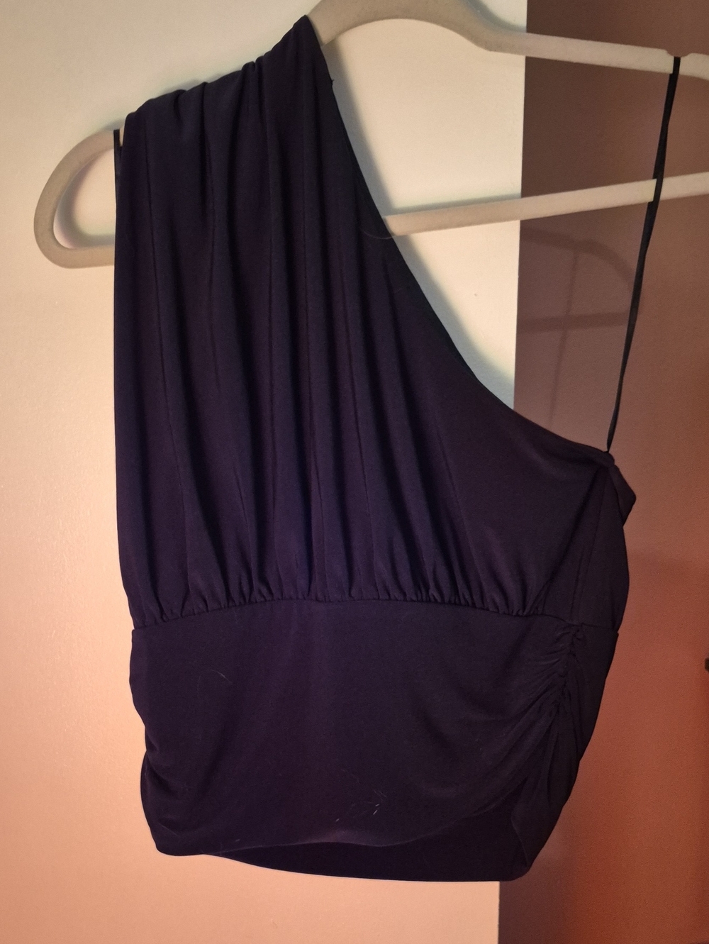 Express One-Shoulder Black Womens Top